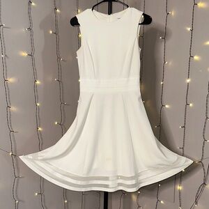 Calvin Klein White Sleeveless Dress